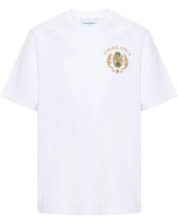 Casablanca - Cotton Graphic Print T-shirt - Lyst