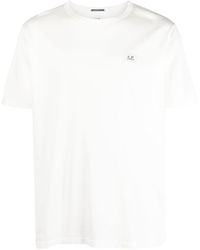 C.P. Company - Logo-Patch Short-Sleeves Cotton T-Shirt - Lyst