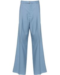 Lanvin - | Pantaloni design sartoriale | male | BLU | 52 - Lyst