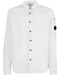 Camicia cotone da Uomo di C.P Company in Nero Uomo Abbigliamento da Camicie da Camicie casual e con bottoni 