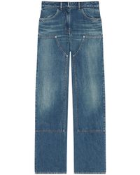 Givenchy - Jeans Oversize In Denim Con Applicazioni - Lyst