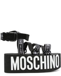Moschino - Sandali logo tape - Lyst