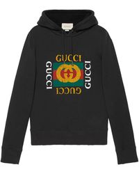 Gucci Felpa Con Lupo Ricamato in Black for Men | Lyst Australia