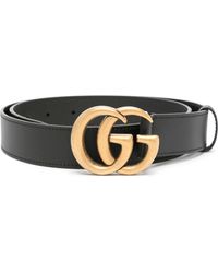 Gucci - GG Marmont Leather Belt - Lyst