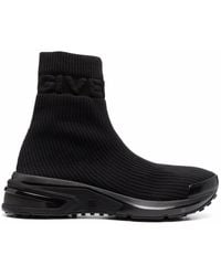 Givenchy Embossed-logo Sock-style Trainers - Black