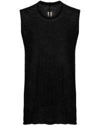 Rick Owens - Basic Sleeveless Cotton T-shirt - Lyst