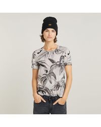 G-Star RAW - Palm Tree Allover Top - Lyst