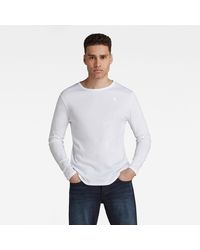 G-Star RAW Sweatshirt in Natur für Herren Herren Bekleidung T-Shirts Langarm T-Shirts 