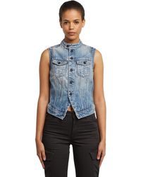 G-Star - Pitched Hem Slim Vest - Lyst