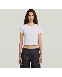 G-Star - Cropped Mini Slim Top - Lyst