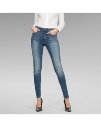 G-Star RAW - Lhana High Super Skinny Jeans - Lyst