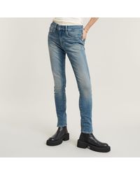 G-Star RAW - Lhana Skinny Split Jeans - Lyst