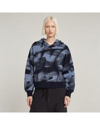 G-Star - Sprayed Letters Loose Hoodie - Lyst