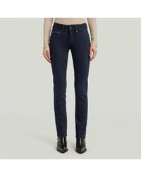 G-Star - Midge Slim Straight Jeans - Lyst