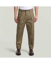 G-Star - The Ignaz- Correct Pleated Chino Relaxed - Lyst