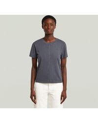 G-Star - Overdyed Front Seam T-Shirt - Lyst