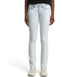 G-Star - Midge Slim Straight Jeans - Lyst