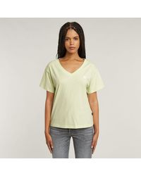 G-Star - T-Shirt Open V-Neck Relaxed - Lyst