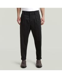 G-Star - Pantalon Pleated Chino Relaxed Tapered - Lyst