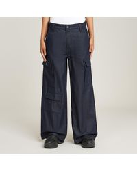 G-Star - Mega Cargo Broek Denim - Lyst