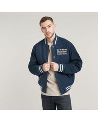G-Star - Varsity Wool Bomberjacke - Lyst