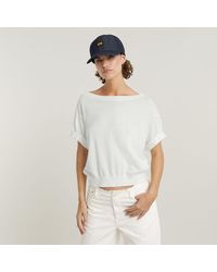 G-Star RAW - Blousy Boat Neck Pullover Loose - Lyst