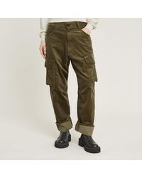 G-Star - Cargo Cord 3D Boyfriend Broek - Lyst