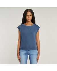 G-Star - Mini G-Script Logo Overdyed Top - Lyst