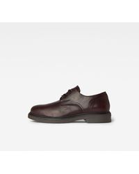 Dolce & Gabbana Leder Texturierte Derby-Schuhe mit Glanzoptik in Rot für Herren Herren Schuhe Schnürschuhe Derby Schuhe 
