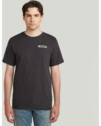 G-Star - Old Skool Slim Tee - Lyst