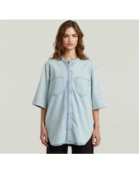 G-Star - Carter 2-Pocket Denim Shirt - Lyst