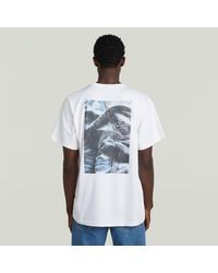 G-Star - Back Photo Print Loose T-Shirt - Lyst