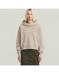 G-Star - Washed A Line Script Hoodie Sweater - Lyst