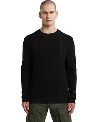G-Star - Structure Ribbed Knit Pullover - Lyst