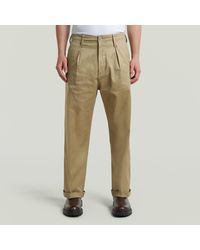 G-Star - Chino Pleated Relaxed - Lyst
