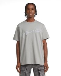 G-Star - Flock G-Script Loose T-Shirt - Lyst