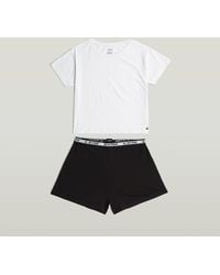 G-Star - Tee And Short Pajamas Set - Lyst