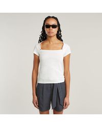 G-Star - Sweet Heart Slim Top - Lyst