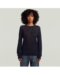 G-Star - Pointelle Knit Pullover - Lyst