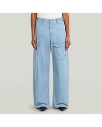 G-Star - Belted Cargo Loose Jeans - Lyst