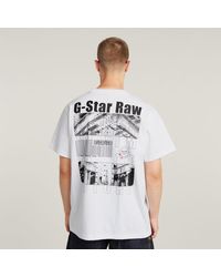G-Star - Barcode Back Graphic Loose T-Shirt - Lyst