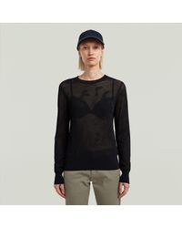 G-Star - Pointelle Knit Pullover - Lyst