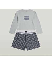 G-Star - Tee And Short Pajamas Set - Lyst