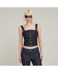 G-Star - Bustier Top Detachable Straps - Lyst