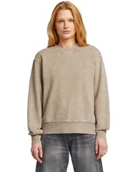 G-Star - Washed A Line Script Sweater - Lyst