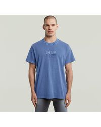 G-Star - Multi Logo Overdyed Loose T-Shirt - Lyst