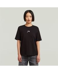 G-Star - Script T-Shirt - Lyst