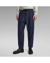 G-Star RAW - Pleated Chino Belt Relaxed - Lyst