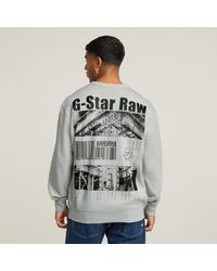G-Star - Substance Back Graphic Relaxed Sweater - Lyst