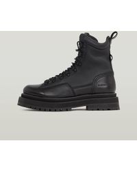 G-Star RAW - H Benson Leather Exclusive Stiefel - Lyst
